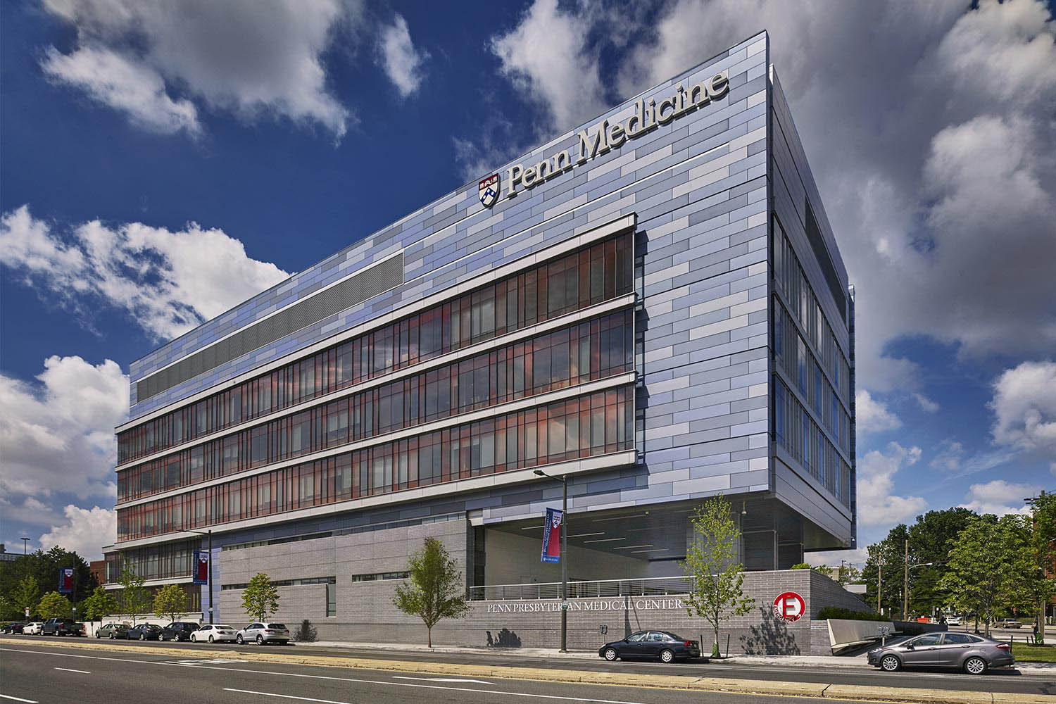 Penn Presbyterian Medical Center in Philadelphia. Comprehensive construction design assessments for emergency generator noise, helipad structural vibration, FGI Guidelines risk assessment, infection prevention, architectural detail, surface materials, built-in furnishing, and building system requirements, construction management and conformance measurements.