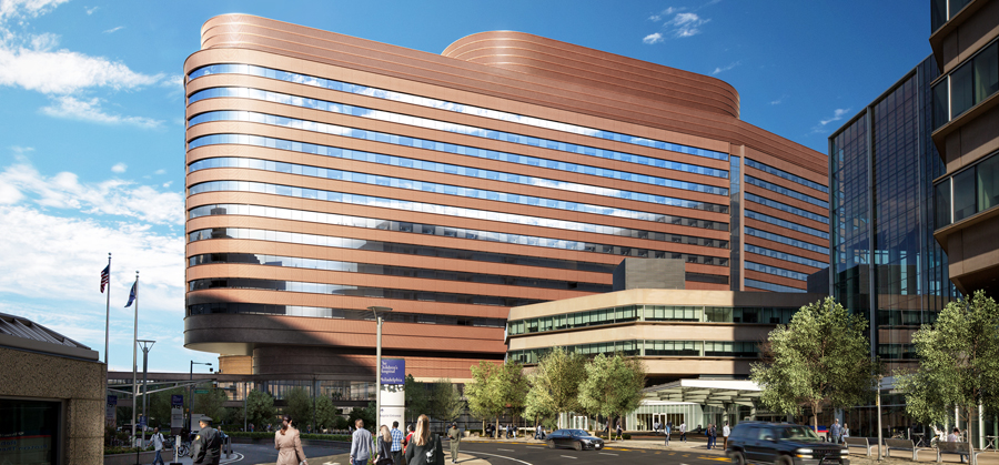 Penn-First University of Pennsylvania Hospital. Comprehensive construction design assessments for environmental impact, wind loads, FGI Guidelines risk assessment, architectural detail, surface materials, and vehicle tunnel building system requirements, construction management and conformance measurements.